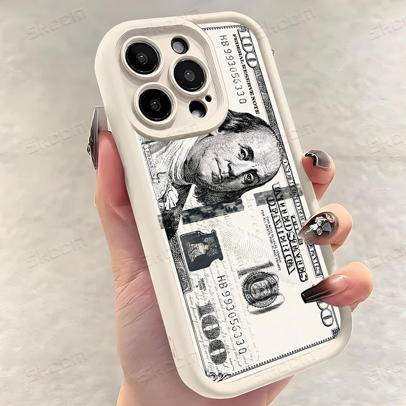 Popular USD Dollar Design Phone Case For iPhone 17 Air 16E 16 15 14 13 12 11 Pro Max X XR XS Max 7 8 Plus