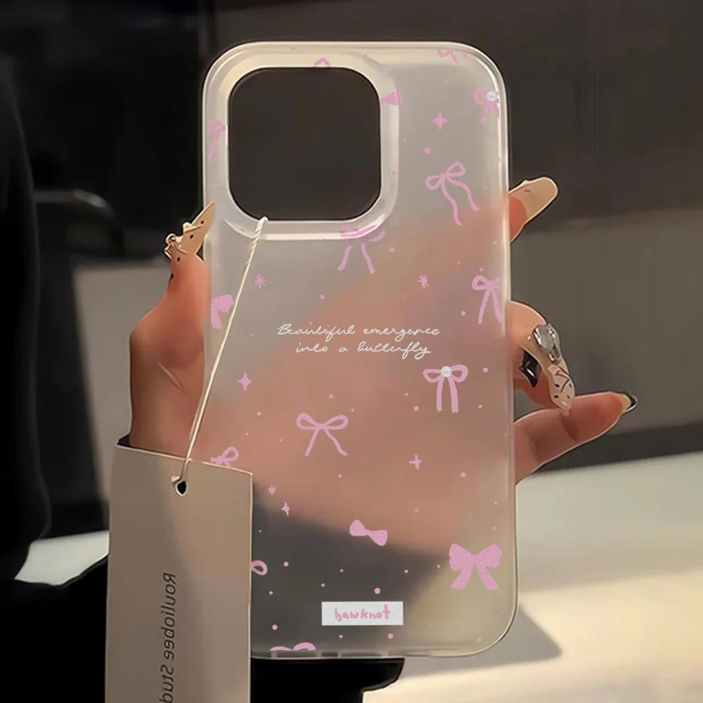 Coque de téléphone mignonne avec motif de cœur et de fleurs pour iPhone 15, iPhone 13, 16, 12, 14, 11, 17 Pro Max et 13 Mini. Protection antichoc, transparente et souple.