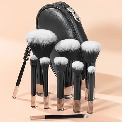 Mini Makeup Brushes Set Mirror Soft Fluffy for Cosmetics Foundation Powder Eyeshadow Kabuki Blending Makeup Brush Beauty Tool