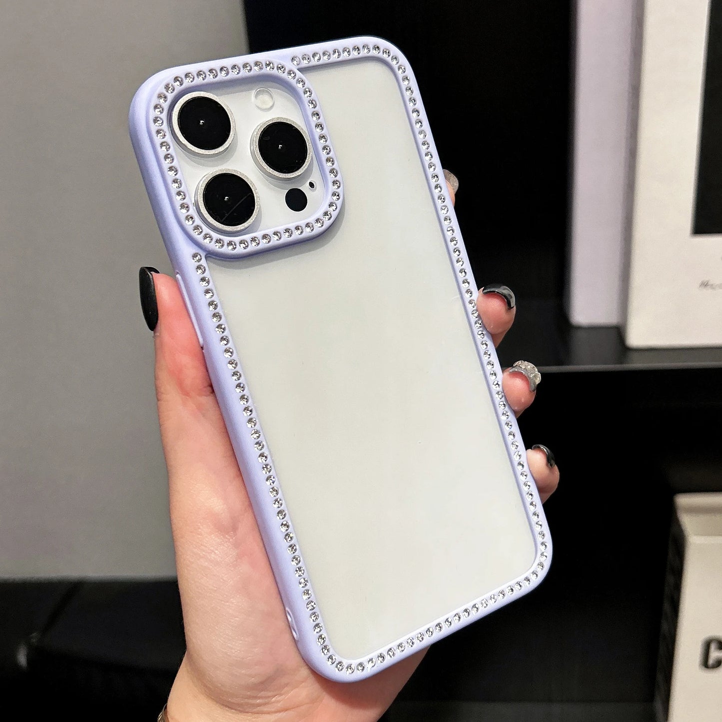 Coque de téléphone transparente de luxe à paillettes diamant pour iPhone 17 Air 12 13 14 15 16 Pro Max Plus - Protection antichoc transparente et souple