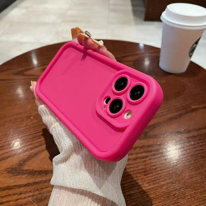 Coque de téléphone souple, unie et antichoc pour iPhone 16, 15, 14, 13, 12, 11 Pro Max, XS, X, XR, 8, 7 Plus, SE 2022 - Coque de protection en silicone lisse