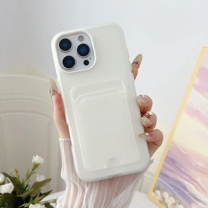 Étui portefeuille coloré avec porte-cartes et protection antichoc pour iPhone 17 Air, 16e, 16 Pro Max, 15, 14 Plus, 13, 12 et 11