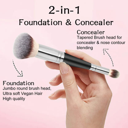 1pcs Double Head Professional Makeup Brushes Shadow Highlighter Powder Foundation Concealer Blush Facial Brush Beauty Tools