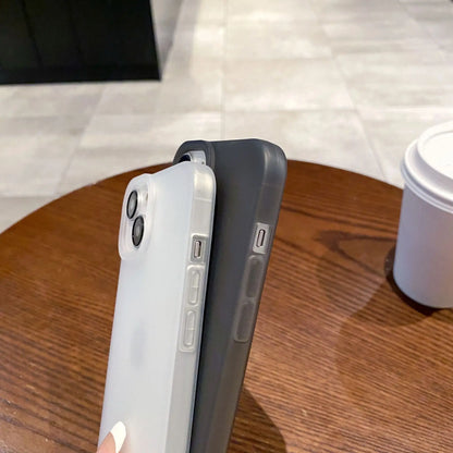 Soft Silicone Matte Transparent Phone Case For iPhone 17 16 15 14 13 12 11 Pro Max X XS XR 7 8 Plus Ultrathin Shockproof Cover