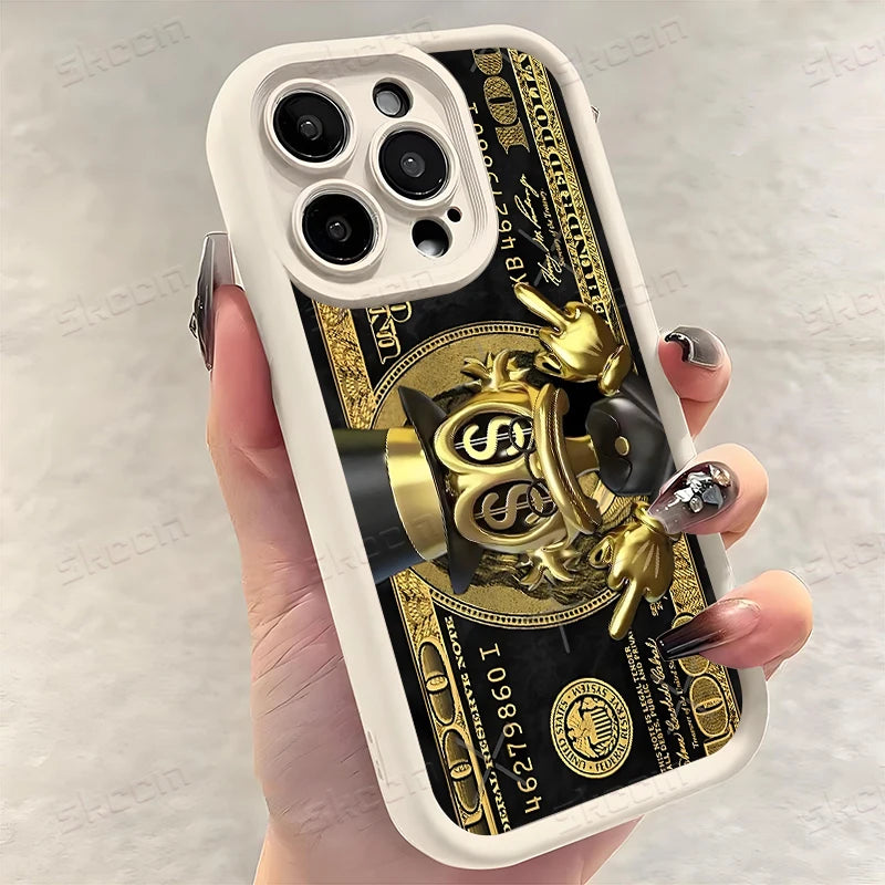 Popular USD Dollar Design Phone Case For iPhone 17 Air 16E 16 15 14 13 12 11 Pro Max X XR XS Max 7 8 Plus