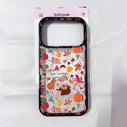 Halloween Coffee Pumpkin Fallen Leaves Phone Case For iPhone 17Air 17 Pro Max 17Pro Transaprent Hard Cover For iPhone 17 Cases