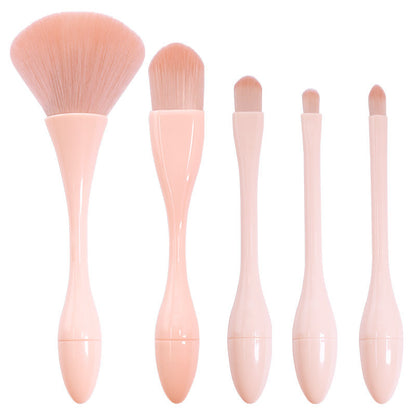 5pcs Makeup Brushes Set for Blush Foundation Eyebrow Eyeshadow Perfect Gift for Sister Girlfriend