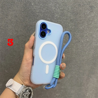 iPhone Lanyard Series | Matte MagSafe Magnetic Phone Case
