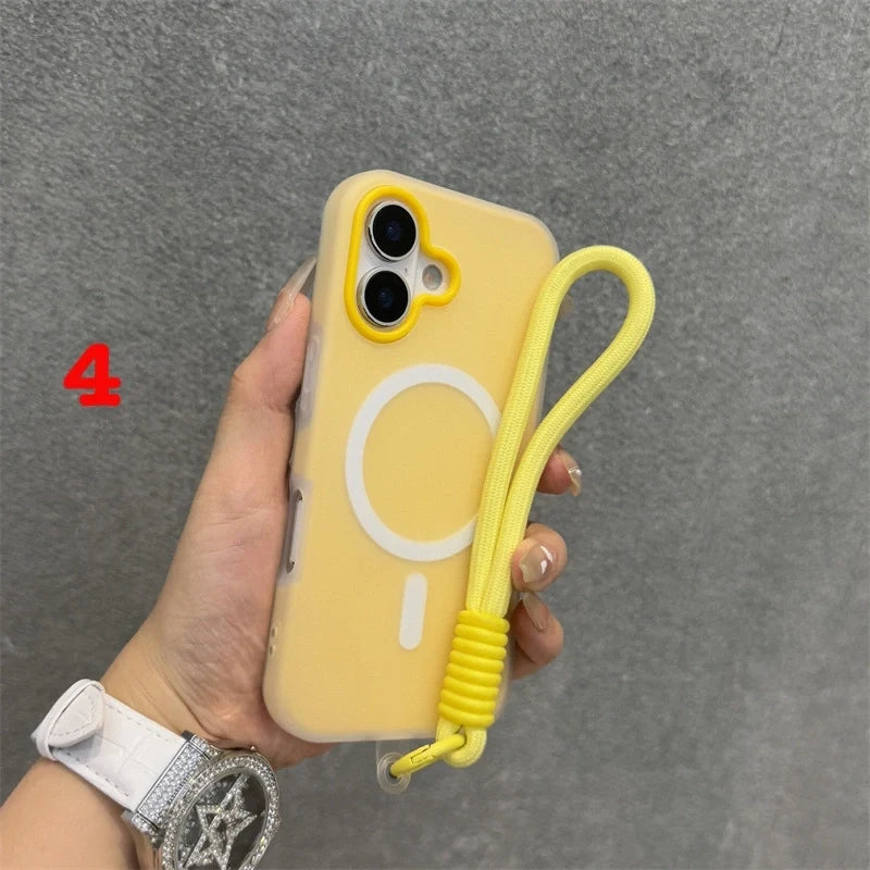 iPhone Lanyard Series | Matte MagSafe Magnetic Phone Case