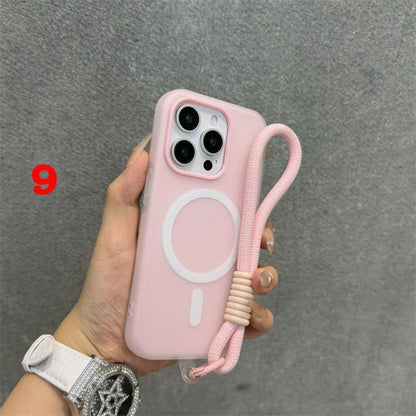 iPhone Lanyard Series | Matte MagSafe Magnetic Phone Case