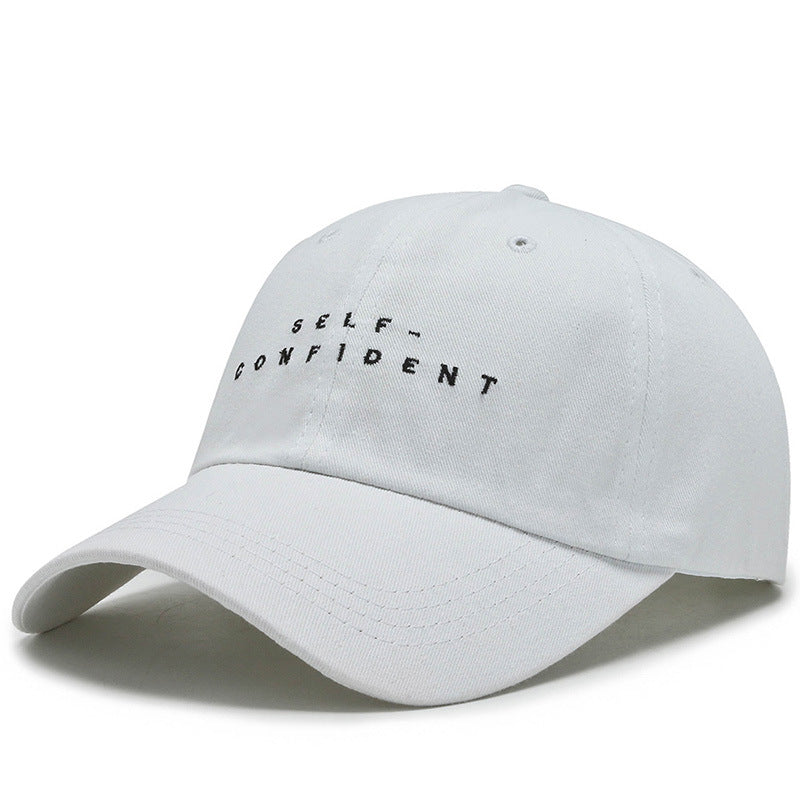 Trend embroidered baseball cap Hip Hop casual spring summer sun hat, Korean duckbill cap for men women