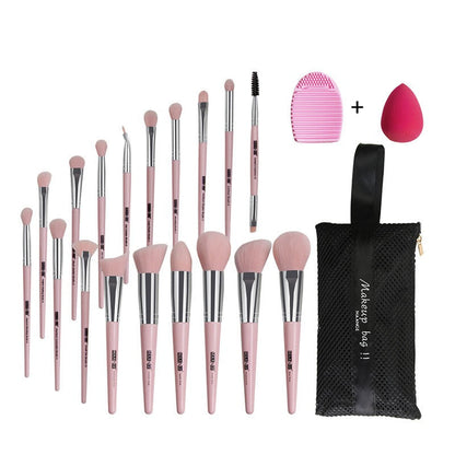 18pcs Makeup Brush Sets With Gourd Makeup Sponge Scrubbing Artifact BeautyTools with Brush Bag