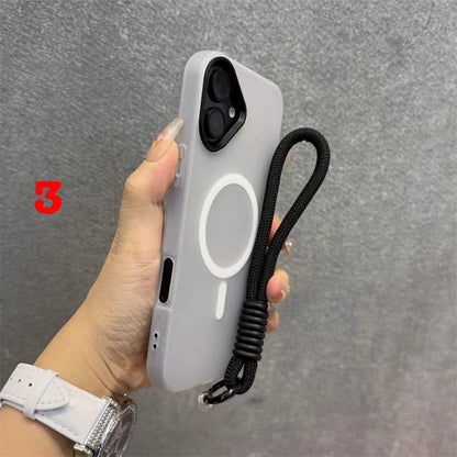 iPhone Lanyard Series | Matte MagSafe Magnetic Phone Case
