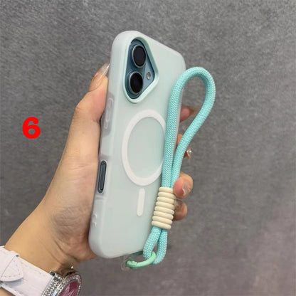 iPhone Lanyard Series | Matte MagSafe Magnetic Phone Case