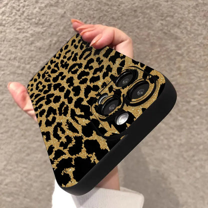 For iPhone 17 16 15 14 13 12 11 Pro Max Case Leopard Print Silicone Cover For iPhone XS Max XR X 7 8 Plus 16e 17 Air Soft Funda