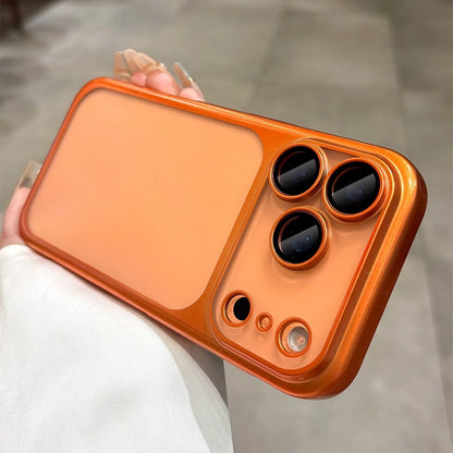 Latest Orange Ultra Thin Frosted Phone Case for iPhone 17 Pro Max 17Pro 17 With Lens Film Protection Shockproof Hard PC Cover
