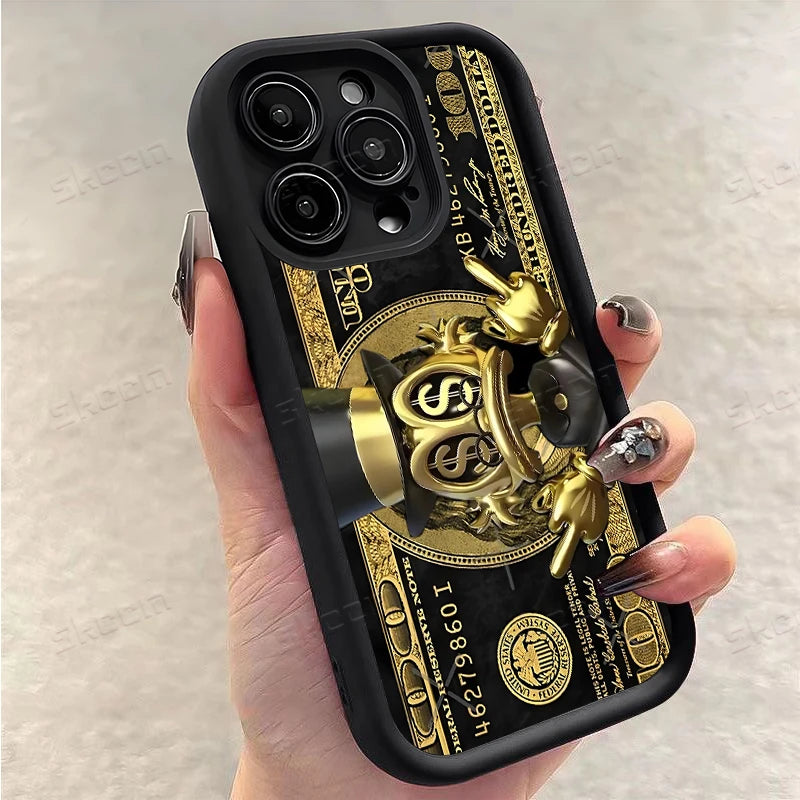 Popular USD Dollar Design Phone Case For iPhone 17 Air 16E 16 15 14 13 12 11 Pro Max X XR XS Max 7 8 Plus
