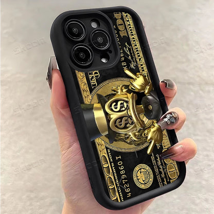 Popular USD Dollar Design Phone Case For iPhone 17 Air 16E 16 15 14 13 12 11 Pro Max X XR XS Max 7 8 Plus