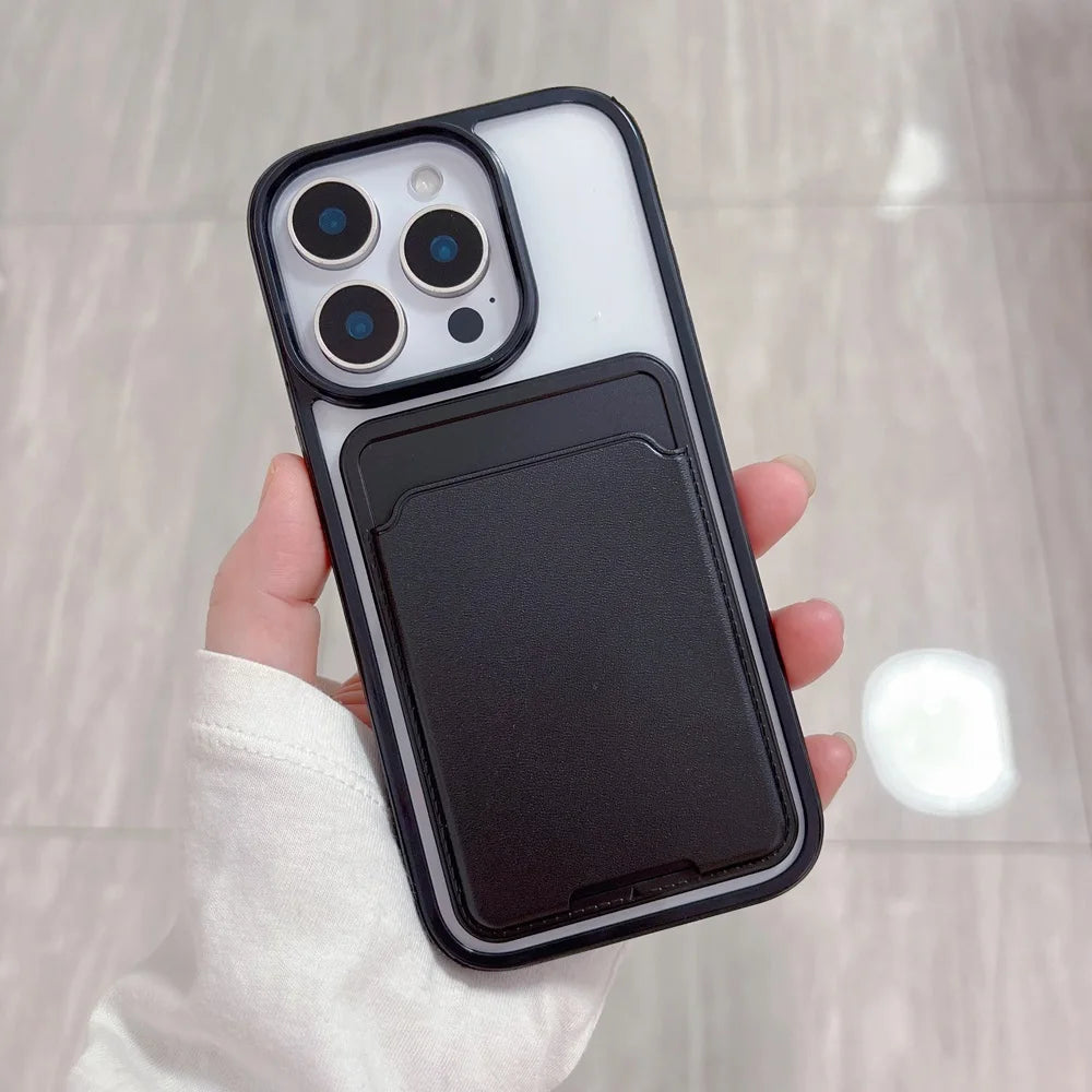 Luxury Candy Card Bag Wallet Phone Case For iPhone 17 16 15 14 13 12 11 Pro Max XS XR X 7 8 Plus Shockproof Bumper Cases Cover