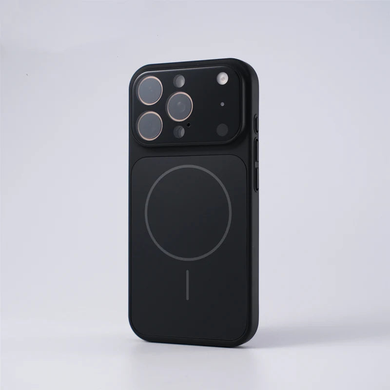 Frosted Camera Lens Protection Magnetic MagSafe Case For iPhone 17 17Pro Max 16 Pro 15 14 13 Matte Wireless Charging Armor Cover