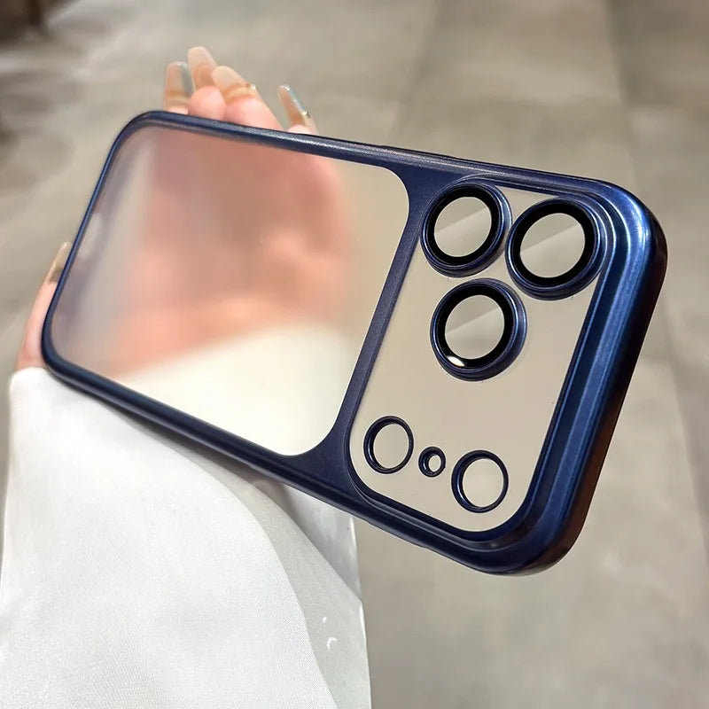 Latest Orange Ultra Thin Frosted Phone Case for iPhone 17 Pro Max 17Pro 17 With Lens Film Protection Shockproof Hard PC Cover