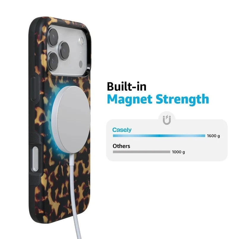 Tortoise Print Shell MagSafe Anti-Shock iPhone Case