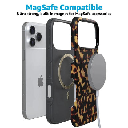 Tortoise Print Shell MagSafe Anti-Shock iPhone Case