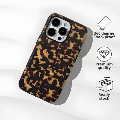 Tortoise Print Shell MagSafe Anti-Shock iPhone Case