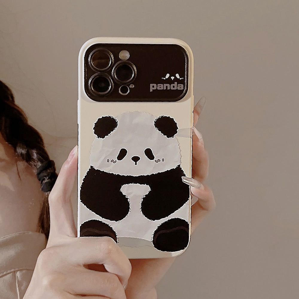 Sitting Panda Cute Phone Case for iPhone All 17 16 15 14 13 12 11 X 7 8 SE Series Models