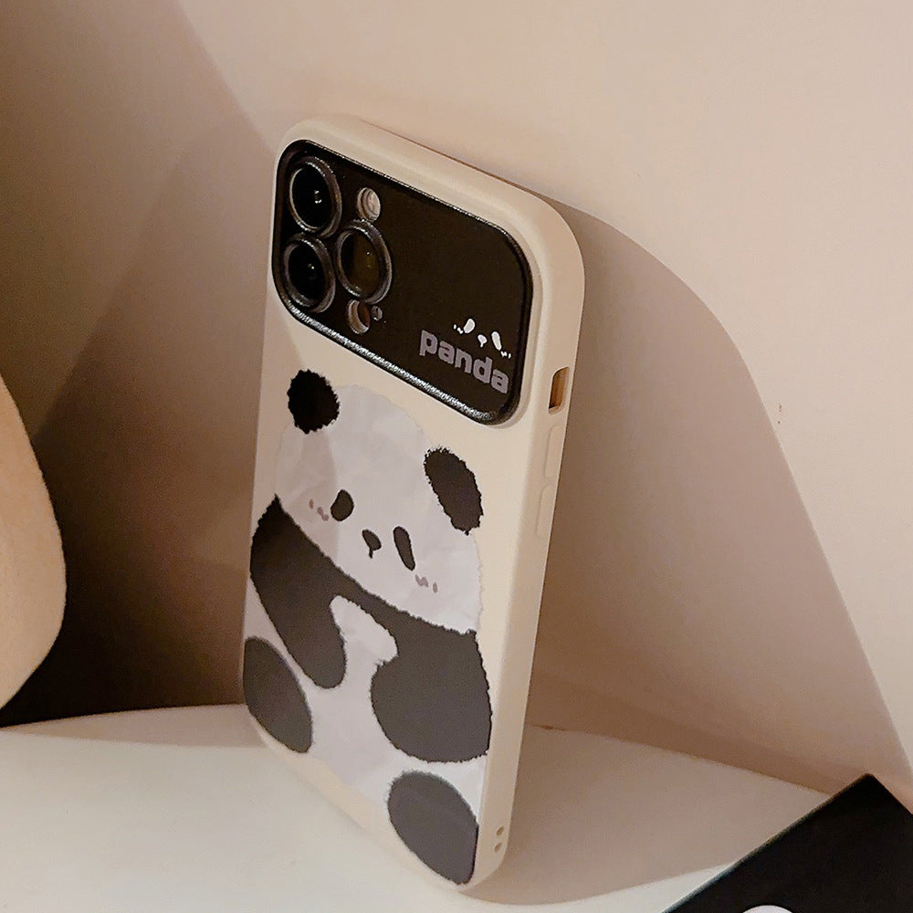 Sitting Panda Cute Phone Case for iPhone All 17 16 15 14 13 12 11 X 7 8 SE Series Models
