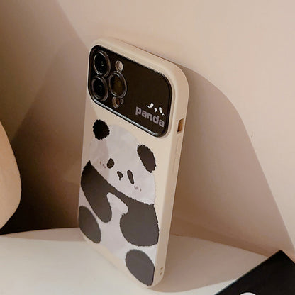 Sitting Panda Cute Phone Case for iPhone All 17 16 15 14 13 12 11 X 7 8 SE Series Models