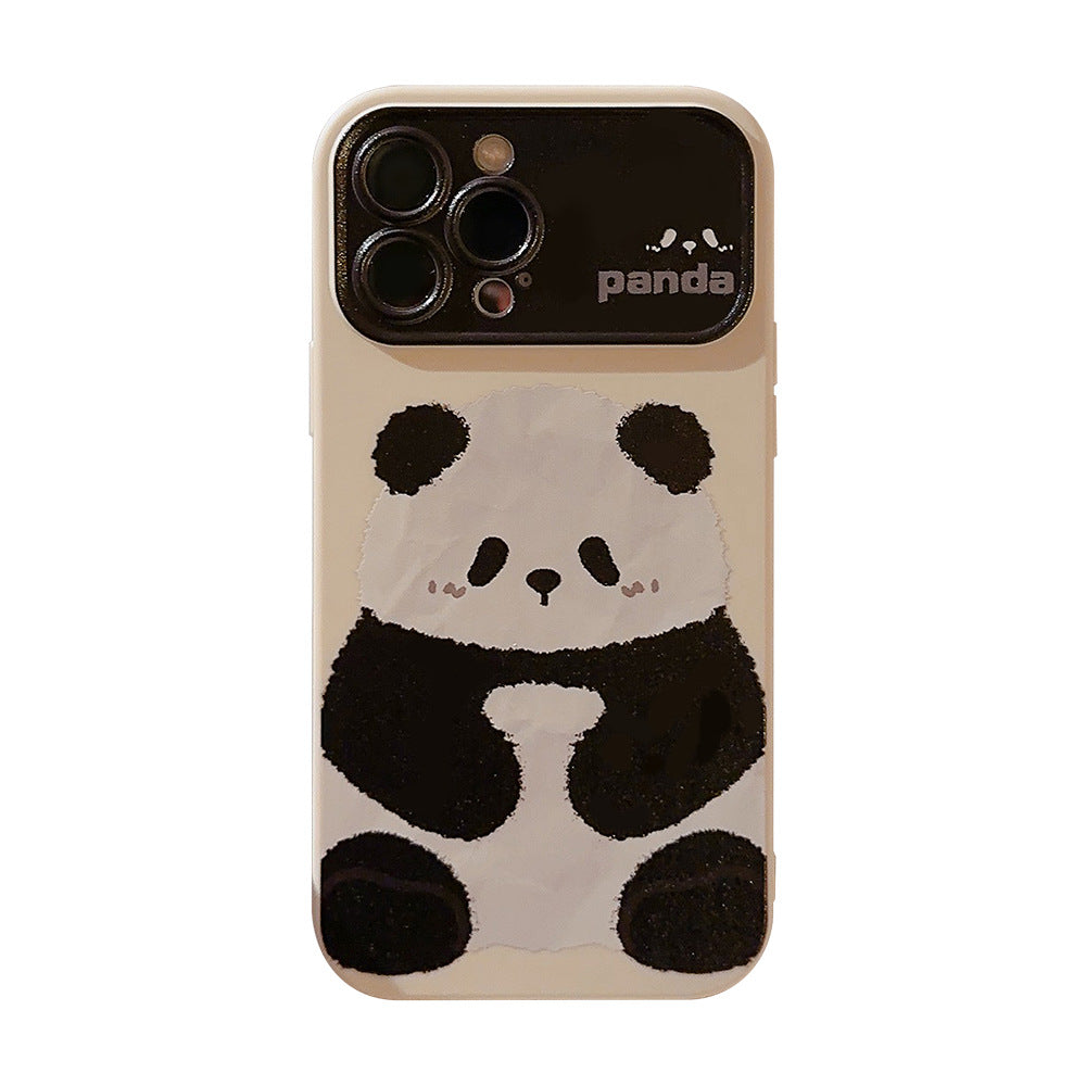 Sitting Panda Cute Phone Case for iPhone All 17 16 15 14 13 12 11 X 7 8 SE Series Models