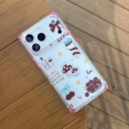 Square Cute Kitty Bow Phone Case For iPhone 17 16 15 14 13 12 11 Pro Max