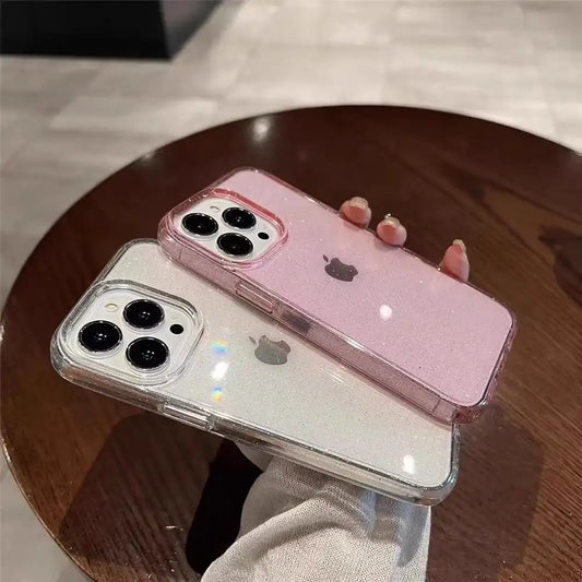 Starry Sky Glitter Phone Case For iPhone Clear Back Cover