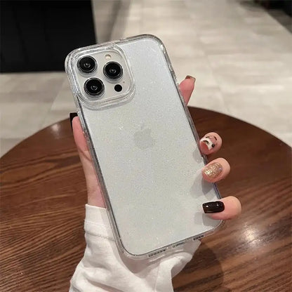 Starry Sky Glitter Phone Case For iPhone Clear Back Cover