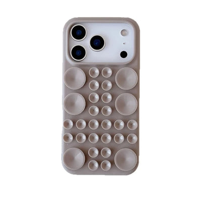 Suction Cup Stand Phone Case For iPhone 17 16 15 14 13 Soft Bumper
