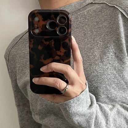 Vintage Tortoiseshell Phone Case For iPhone 17 16 15 14 13 12 11 Pro Max Plus