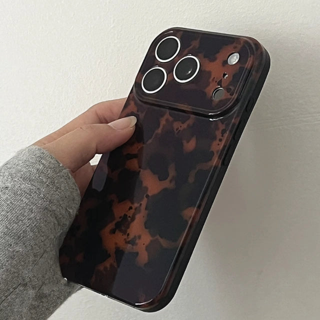 Vintage Tortoiseshell Phone Case For iPhone 17 16 15 14 13 12 11 Pro Max Plus