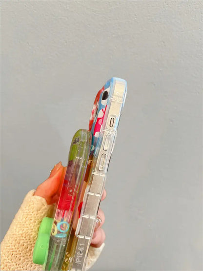 Creative Waterful Ring Toss Handheld Water Game Monster Phone Case for iPhone With Charm