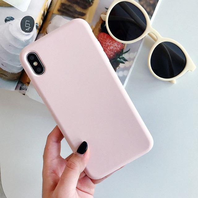 Candy Color Macaron Monochrome Silicone Soft Case For iPhone 17 Air 16 15 14 13 12 11 Pro Max X XR XS Max 7 8 Plus