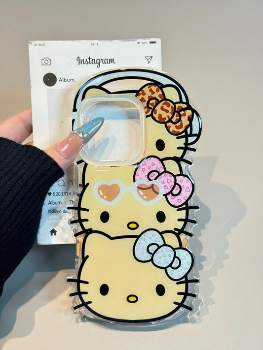 Designs Cute Kitty Cat Kawaii Case for iPhone 16 15 14 13 Pro Max Plus