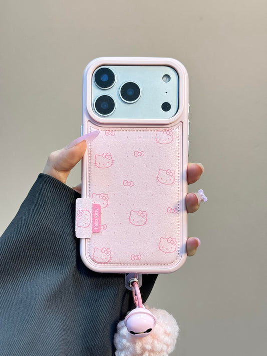 Kitty Pink PU Cute Kawaii Phone Case