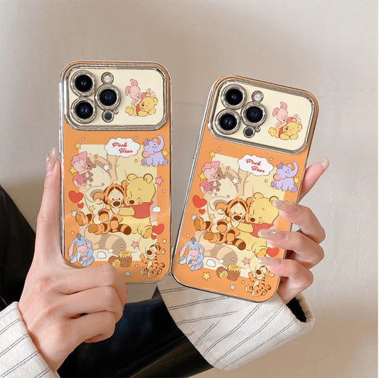 Pooh Bear TPU Bumper Case for iPhone 17 Pro Max 16 15 14 13 12 11 SE 7 8