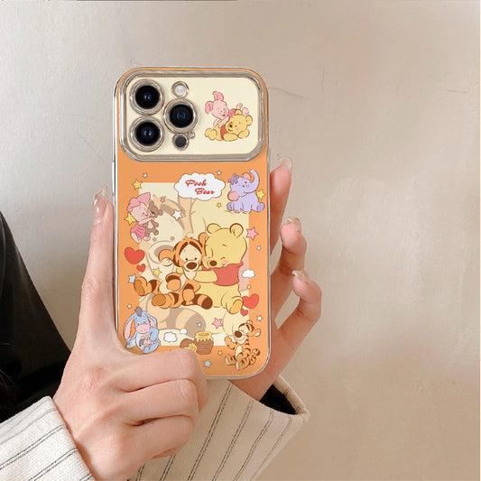 Pooh Bear TPU Bumper Case for iPhone 17 Pro Max 16 15 14 13 12 11 SE 7 8