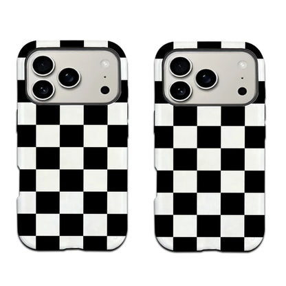 Neutral Checkerboard MagSafe iPhone Case Scratch-resistant Case for Samsung
