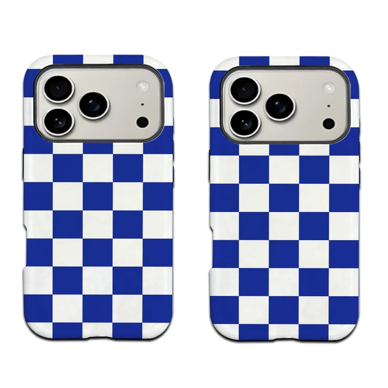 Neutral Checkerboard MagSafe iPhone Case Scratch-resistant Case for Samsung