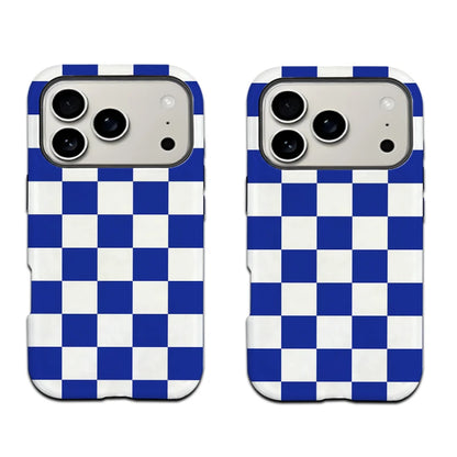 Neutral Checkerboard MagSafe iPhone Case Scratch-resistant Case for Samsung