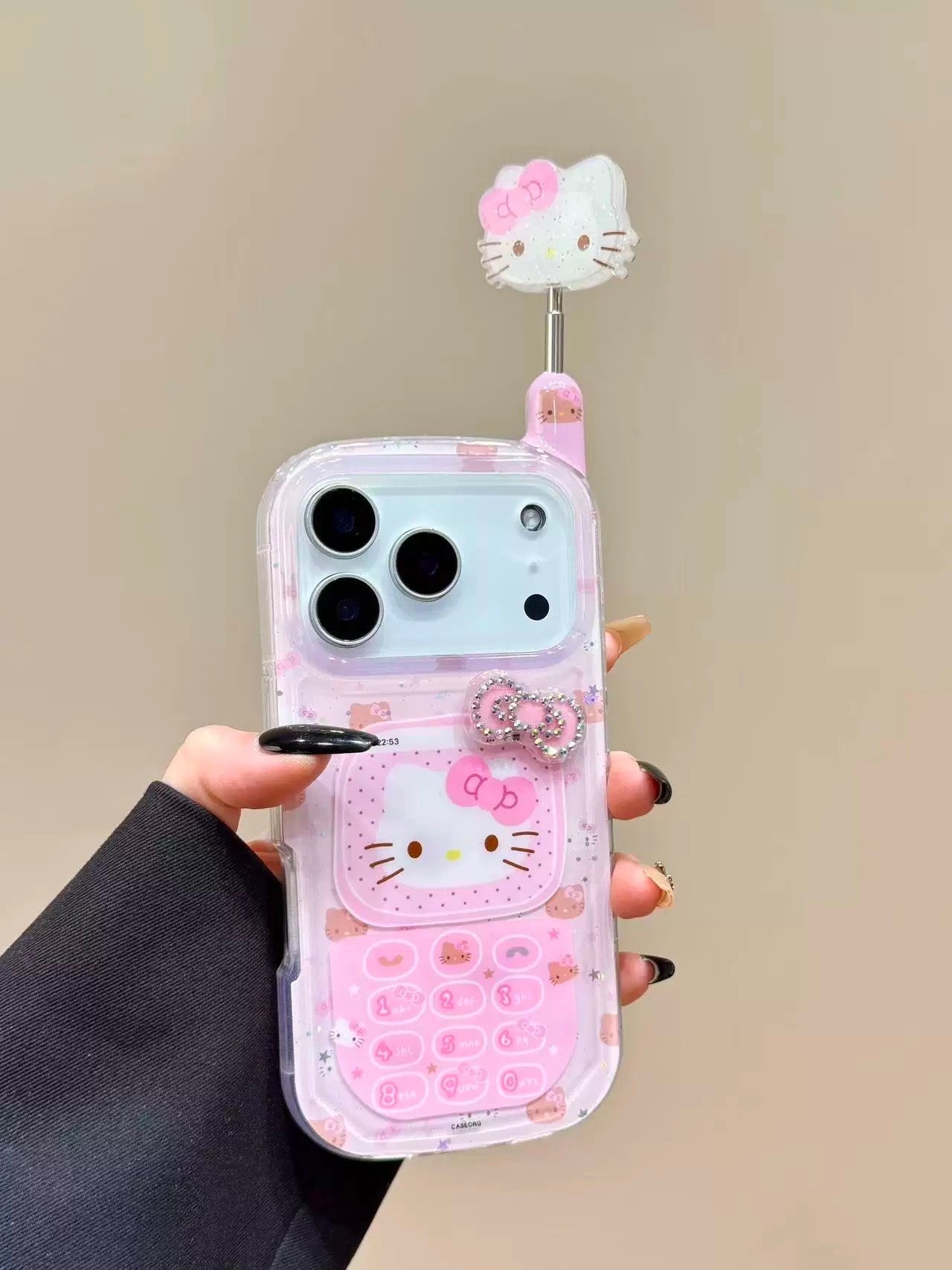 Pink bow Kitty mobile phone case