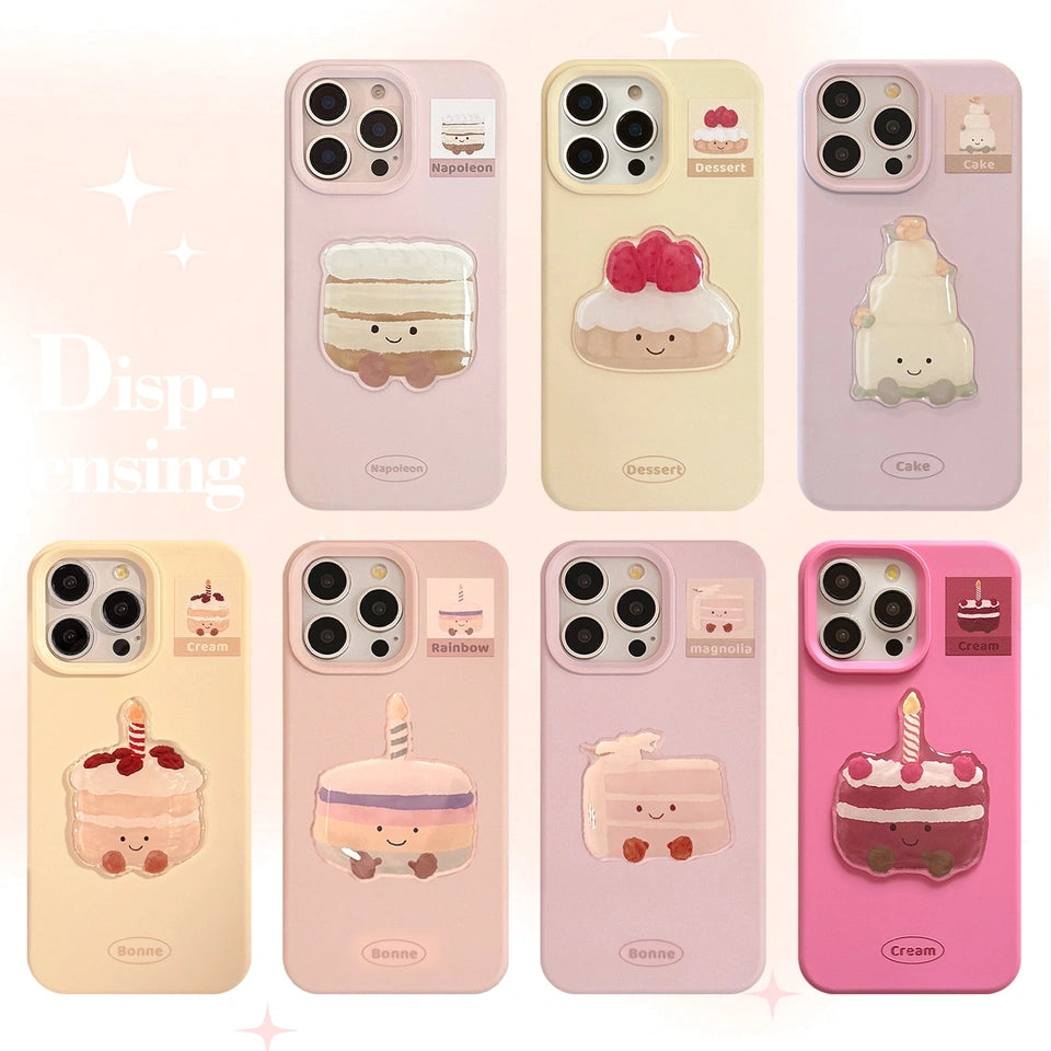 Cute Cake Muffin Phone Case For iPhone 17 16 15 14 13 12 Pro Max Plus 11
