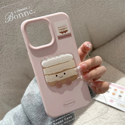Cute Cake Muffin Phone Case For iPhone 17 16 15 14 13 12 Pro Max Plus 11